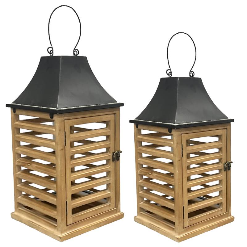 Set 2 Sasso Lanterns 45cm