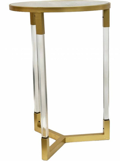 Mirage Side Table w Mirror Top 60cm - Image 2