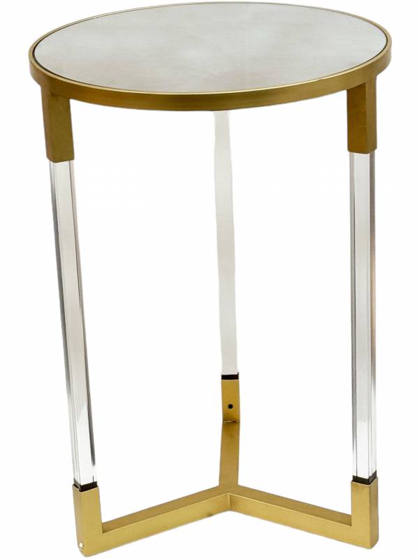 Mirage Side Table w Mirror Top 60cm - Image 3