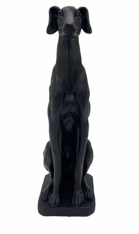 Deco Greyhound Dog Statue 82cm - Image 3