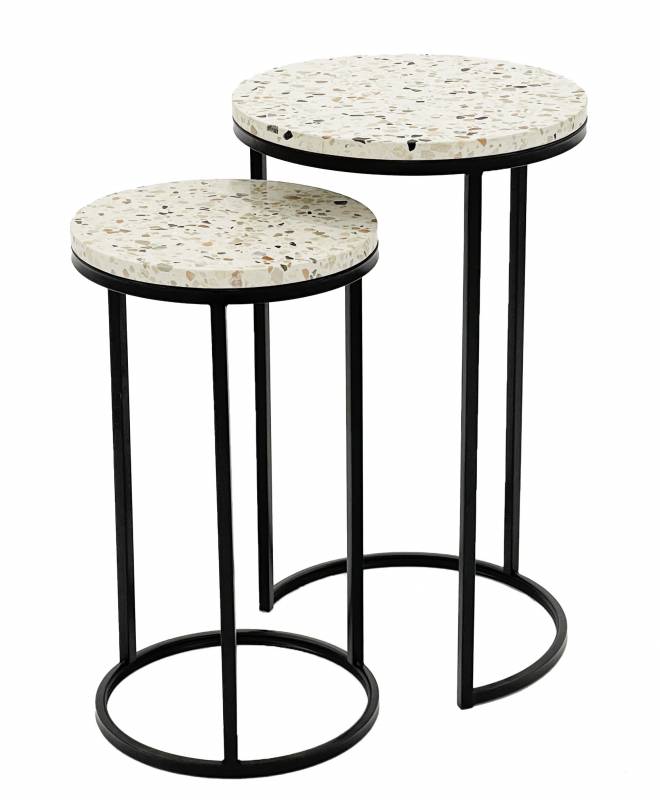 Set 2 Hoskin Side Table 73cm