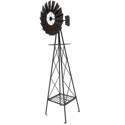 Garden Metal Windmill 183cm