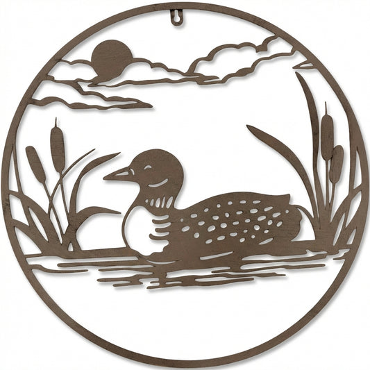 Bulk 2 Round Duck Wall Art 46cm