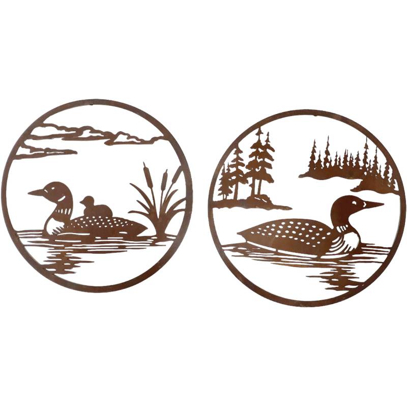 Set 2 By The Pond Duck Wall Art Assorted 50cm