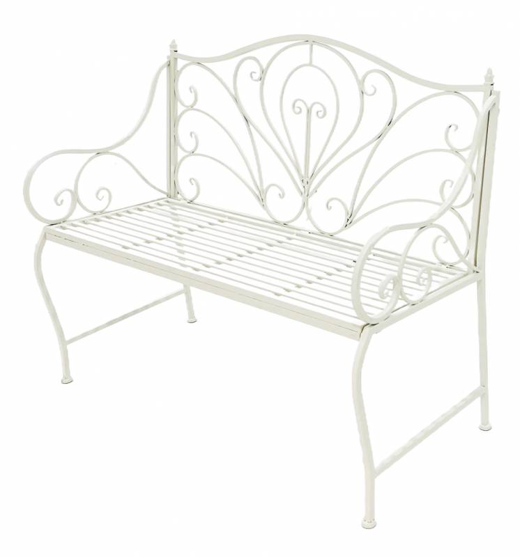 Garden Metal Bench 108cm
