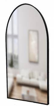 Arched Mirror Black 110cm