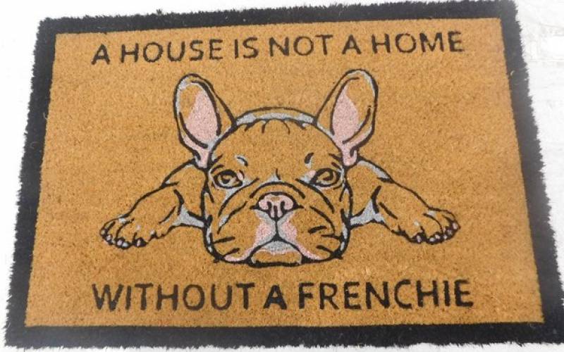 A House Is Not A Home Without A Frenchie Doormat