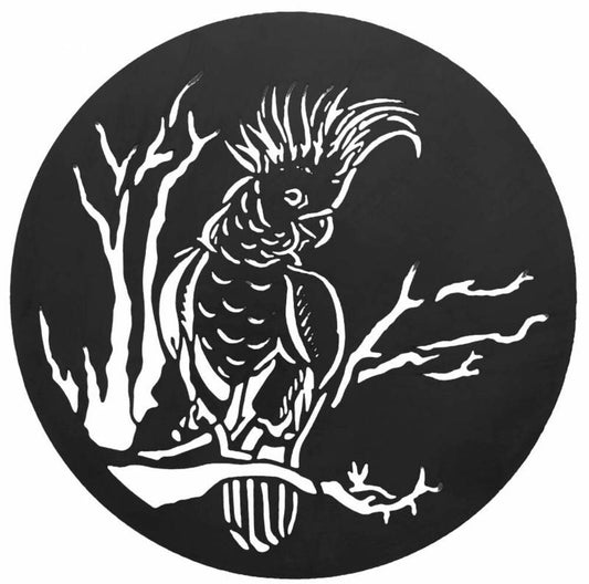 Cockatoo Metal Wall Art 98cm