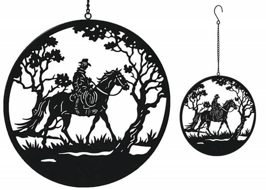Riding Horseman Wall Art 56cm