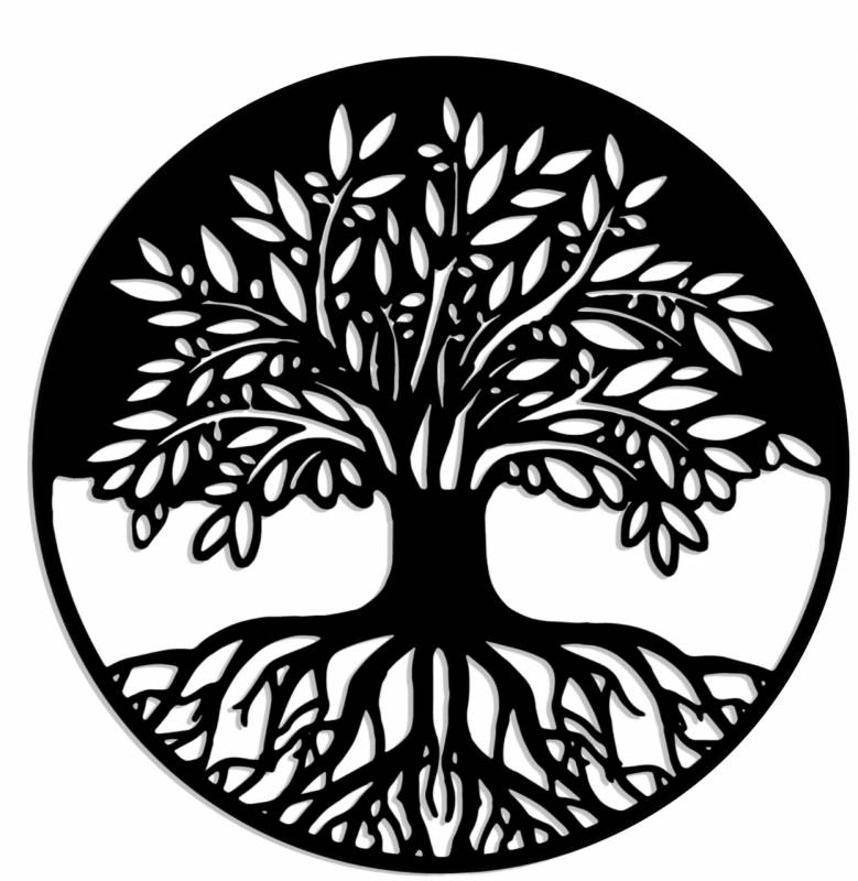 Reflection Tree Wall Art 60cm