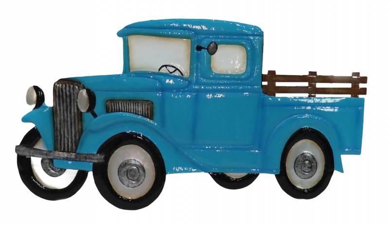 Blue Truck Wall Art 40cm