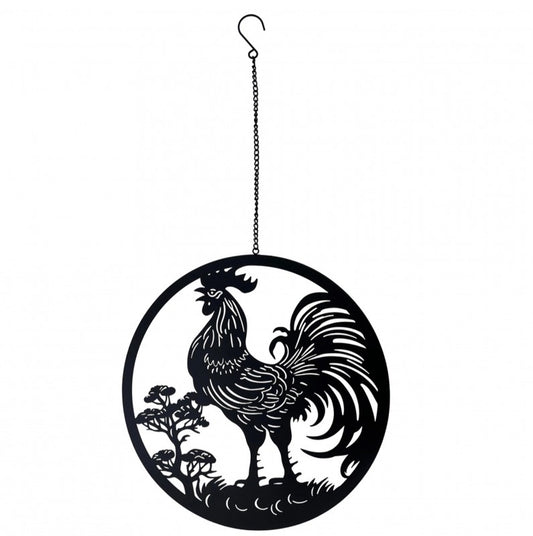 Hanging Rooster Wall Art 77cm