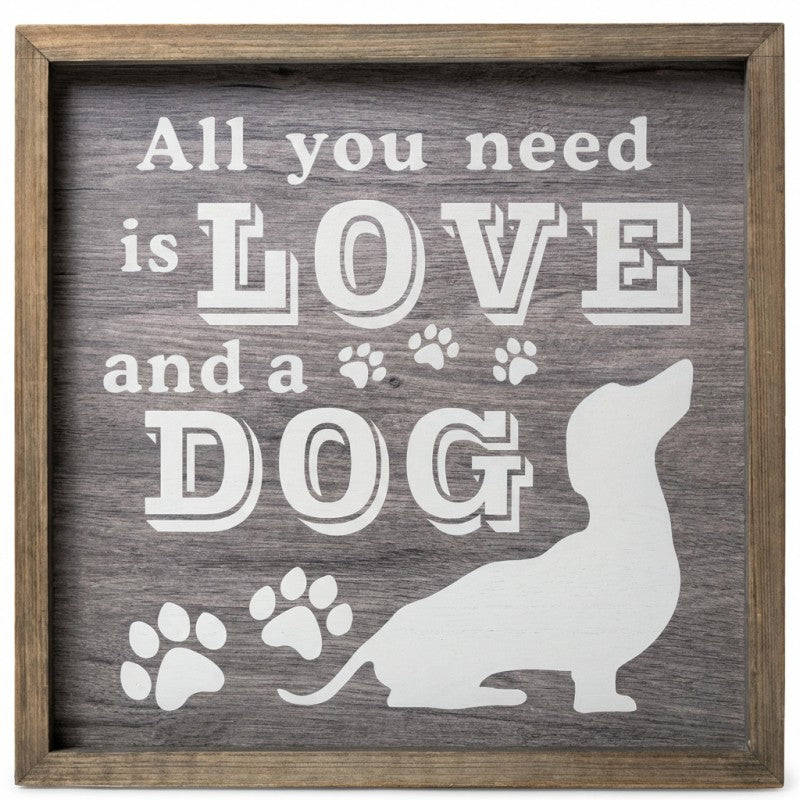 All You Need Is Love and a Dog Wall Art