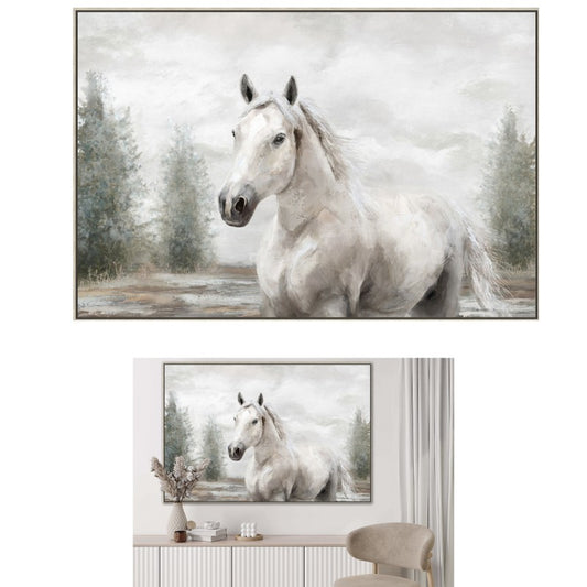 Free Spirit Horse Framed Canvas Wall Art 120cm