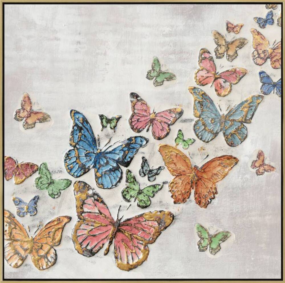 Turnbull Butterfly Framed Canvas 80cm