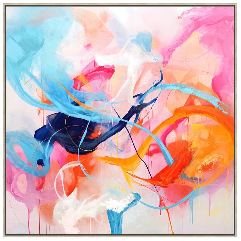 Harrison Abstract Framed Canvas 80cm