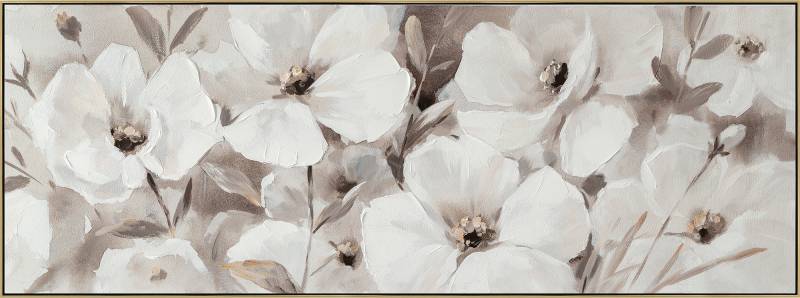 Gertrude Flower Framed Canvas 50cm