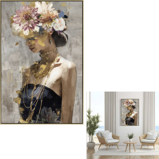 Olympia Lady Framed Canvas 120cm