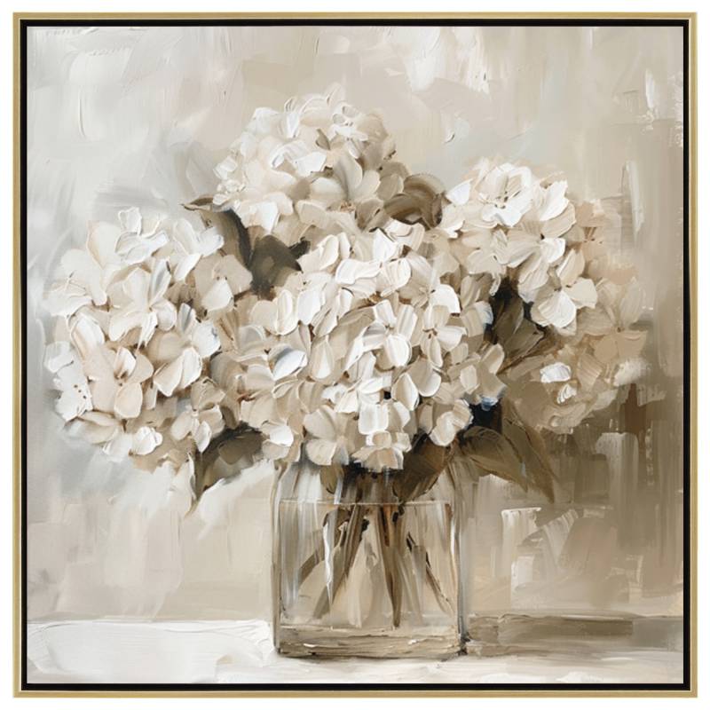 Neautral Vase Framed Artwork 80cm