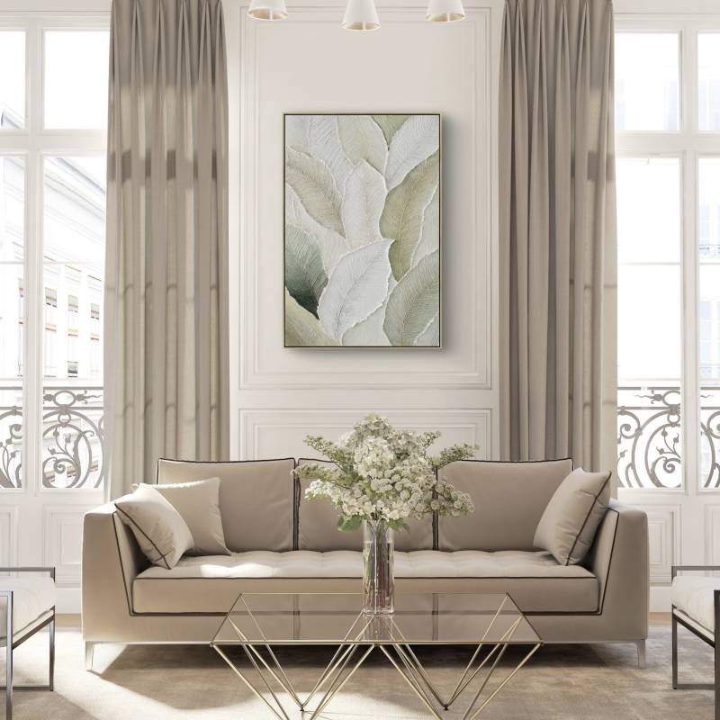 Organic Leaves Artwork 120cm - Image 3