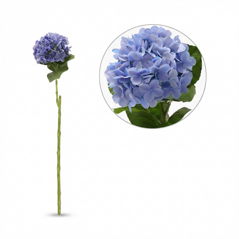 Bulk 24 Blue Artificial Hydrangea Stem