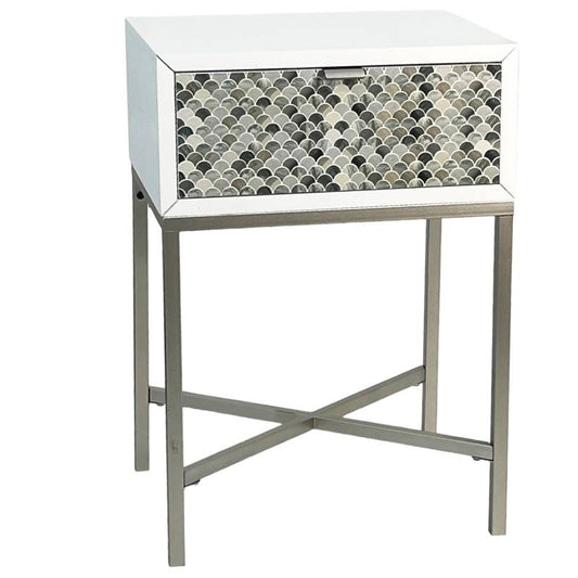 Whitecliff Bedside Table 68cm