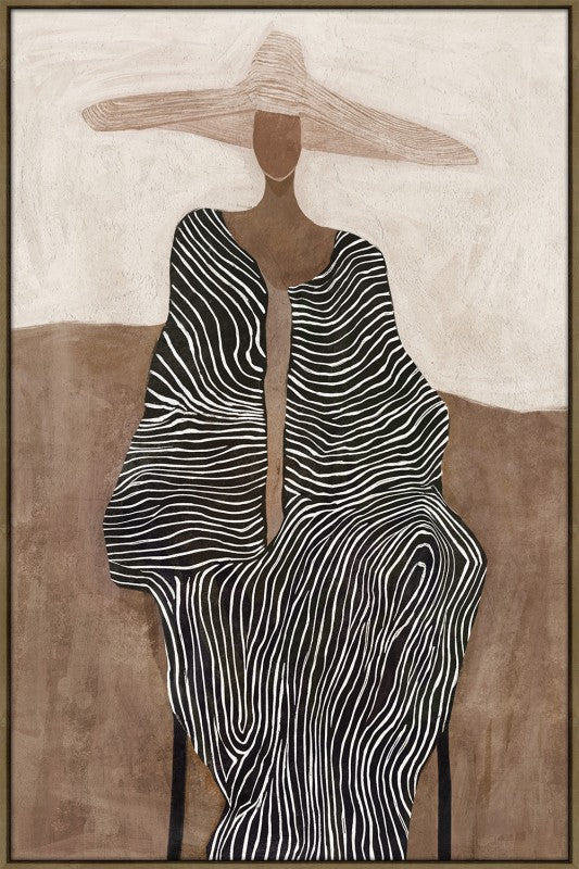 Seated Introspection Artwork