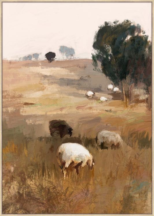 Grazing Sheep Artwork