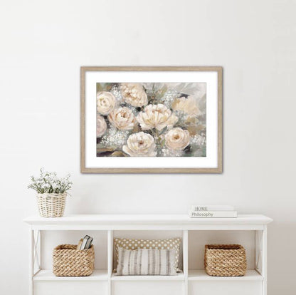 April Floral w Glass Front Wall Art 80cm - Image 2