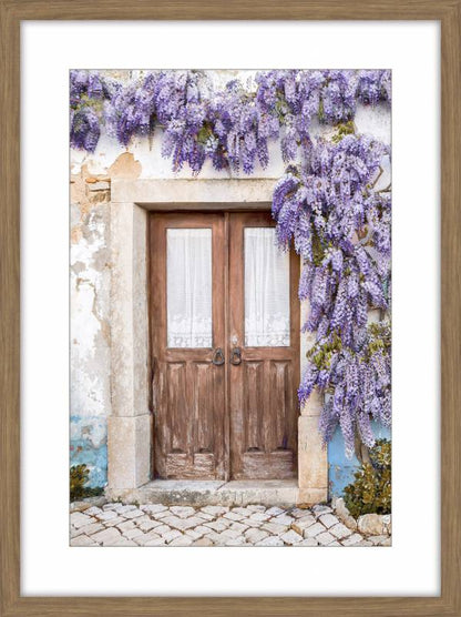 Wysteria Door Artwork w Glass Front Wall Art 80cm