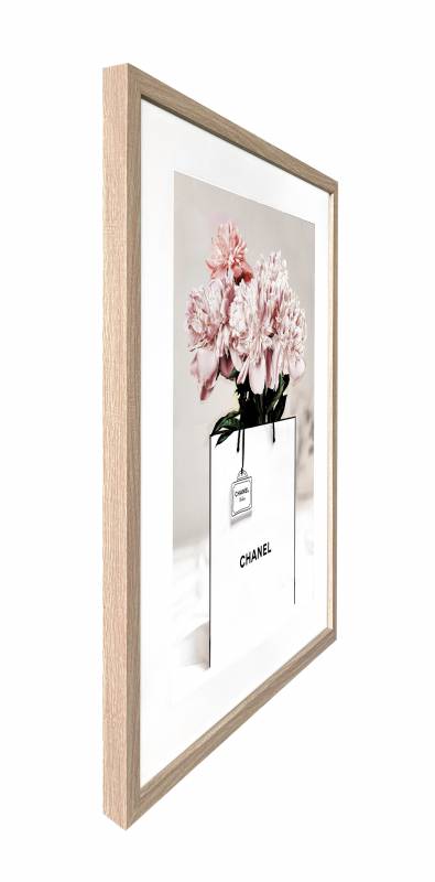 Flower In The Bag Artwork Framed w Glass Front 80cm - Image 3