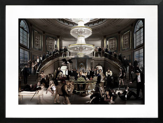 Welcome To The Party Artwork Framed w Glass Front 60cm