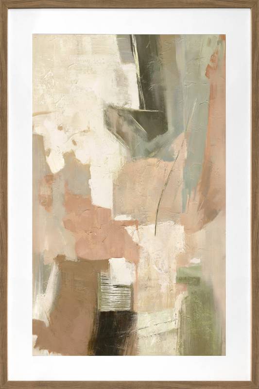 Mietta Abstract Artwork Framed w Glass Front 120cm