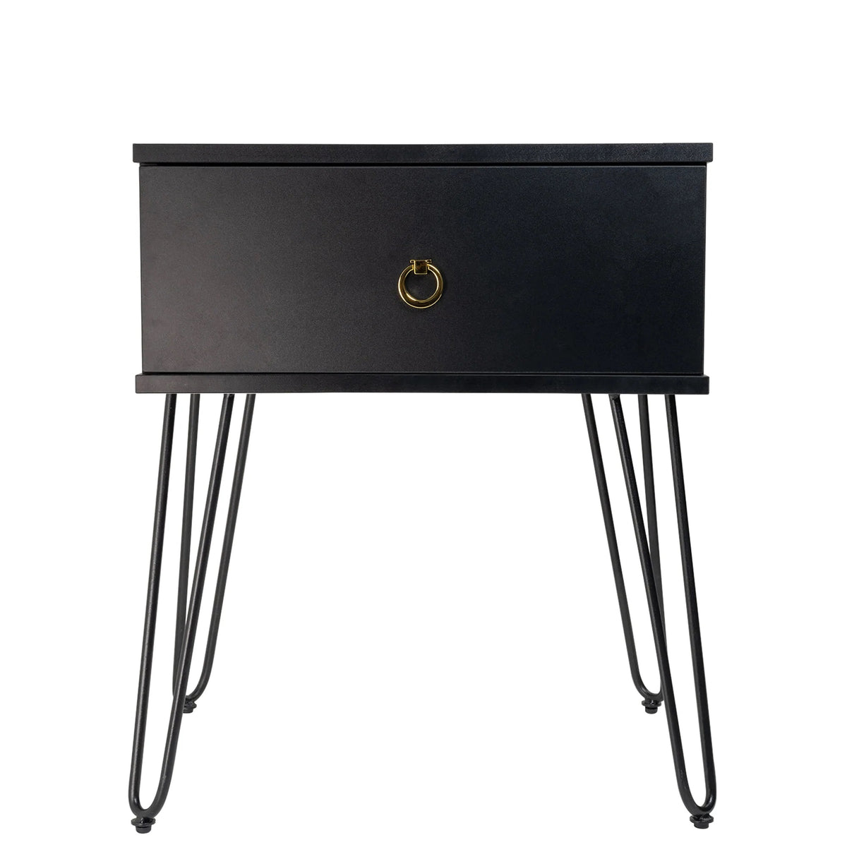 Ashe (Combo) Bedside Table Black 61cm