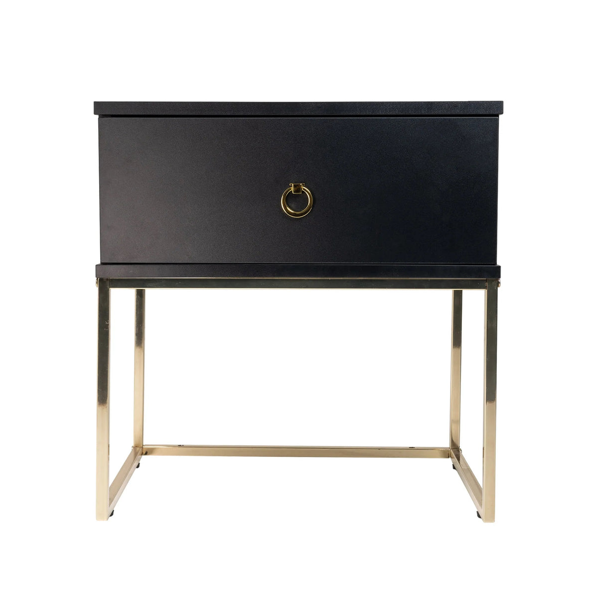 Mode (Combo) Bedside Table Black 50cm