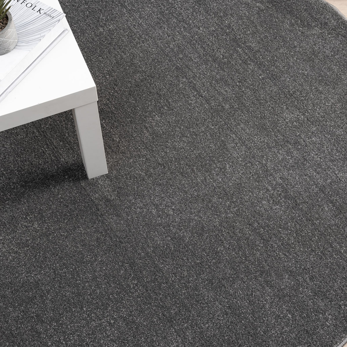 Europa 1000 Dk Grey Round Rug