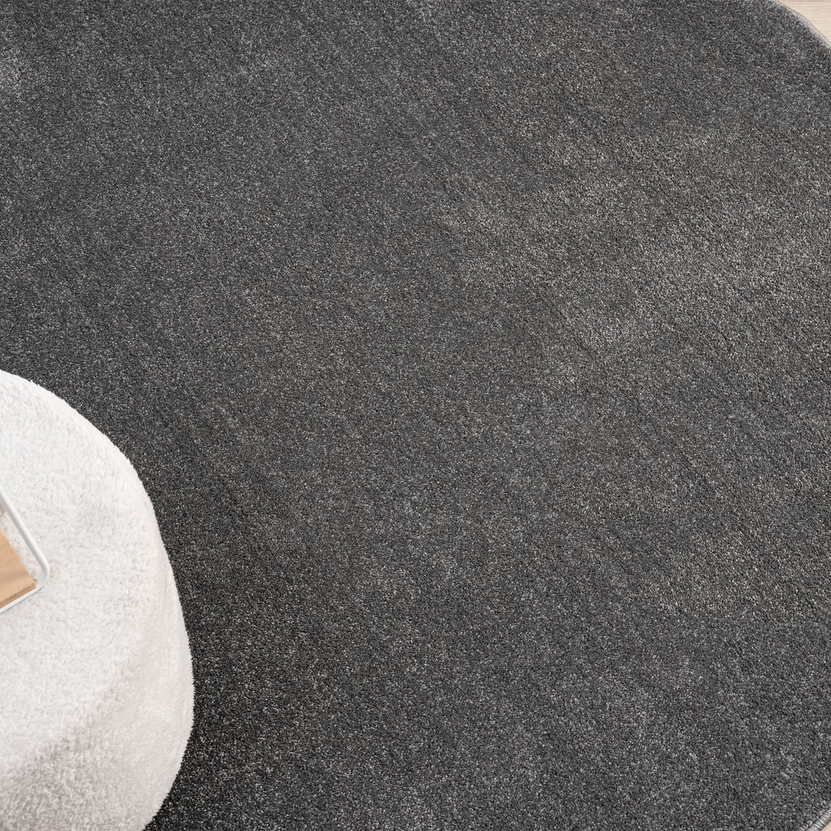 Europa 1000 Dk Grey Round Rug