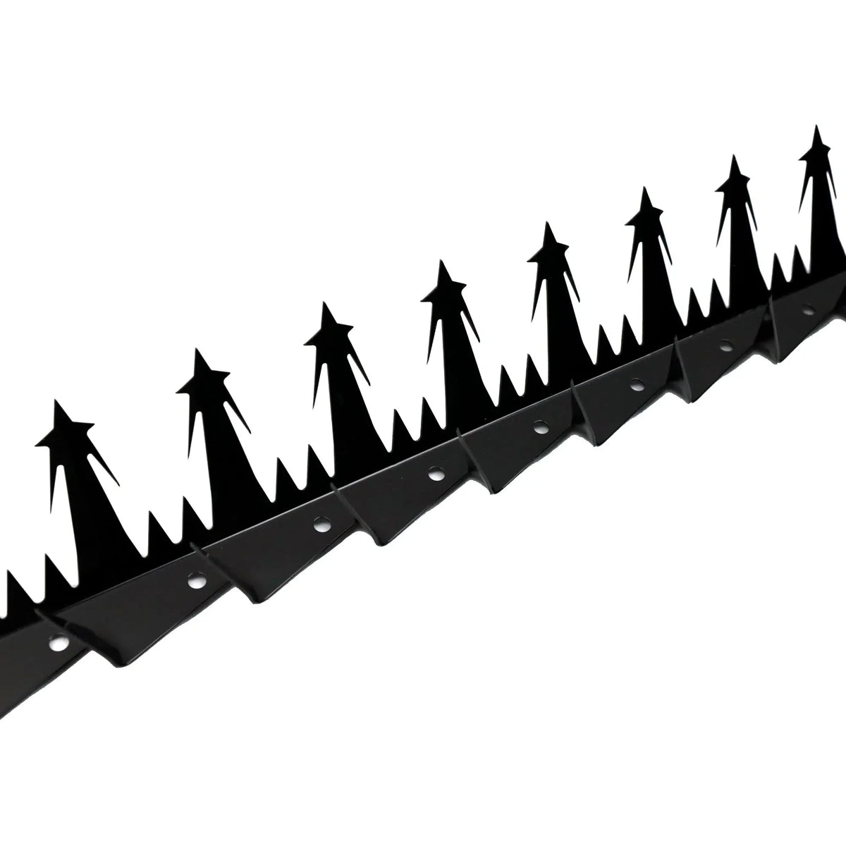 Heavy Duty Metal Anti-Climb Fence Spikes Black (12 Pieces / 15m)