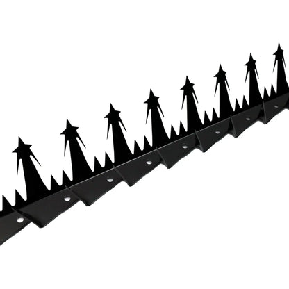 Heavy Duty Metal Anti-Climb Fence Spikes Black (12 Pieces / 15m)