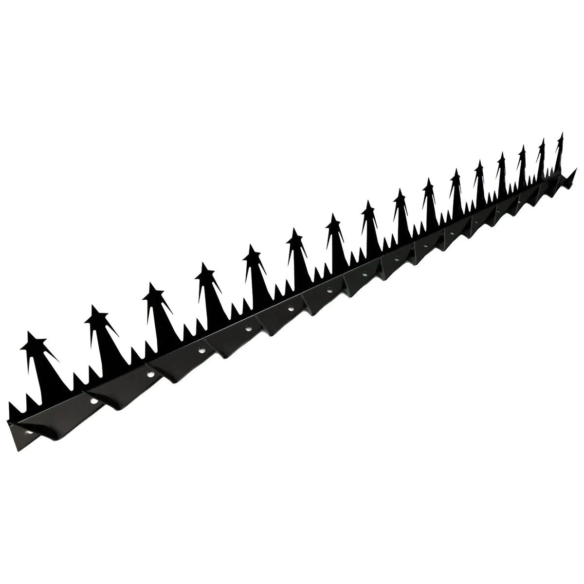 Heavy Duty Metal Anti-Climb Fence Spikes Black (12 Pieces / 15m)