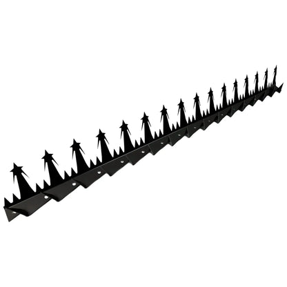 Heavy Duty Metal Anti-Climb Fence Spikes Black (12 Pieces / 15m)