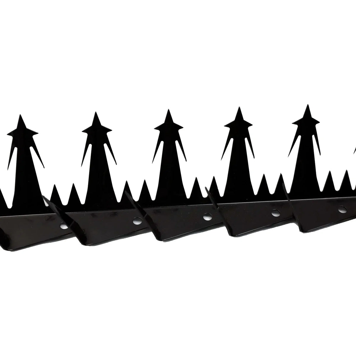 Heavy Duty Metal Anti-Climb Fence Spikes Black (12 Pieces / 15m)