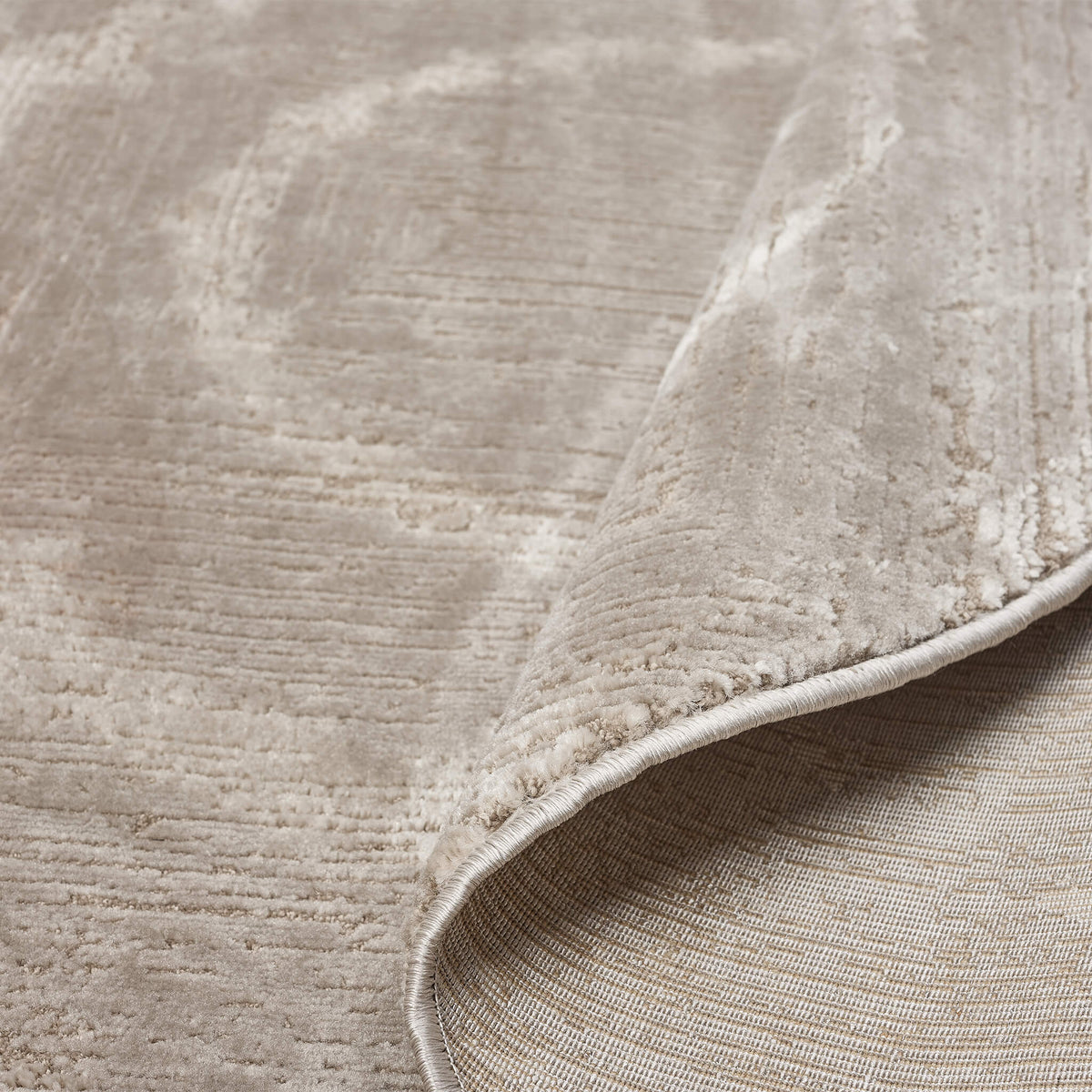 Fortune 771 Beige Modern Round Rug