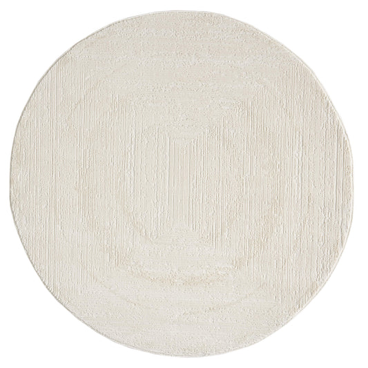 Fortune 771 Cream Modern Round Rug