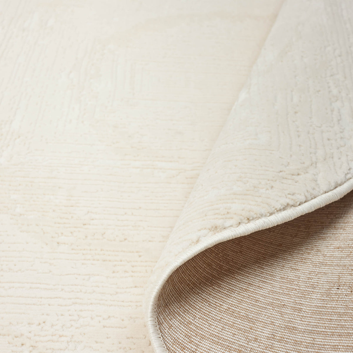 Fortune 771 Cream Modern Round Rug