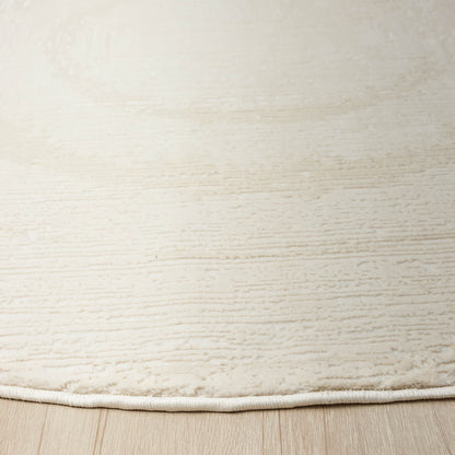 Fortune 771 Cream Modern Round Rug