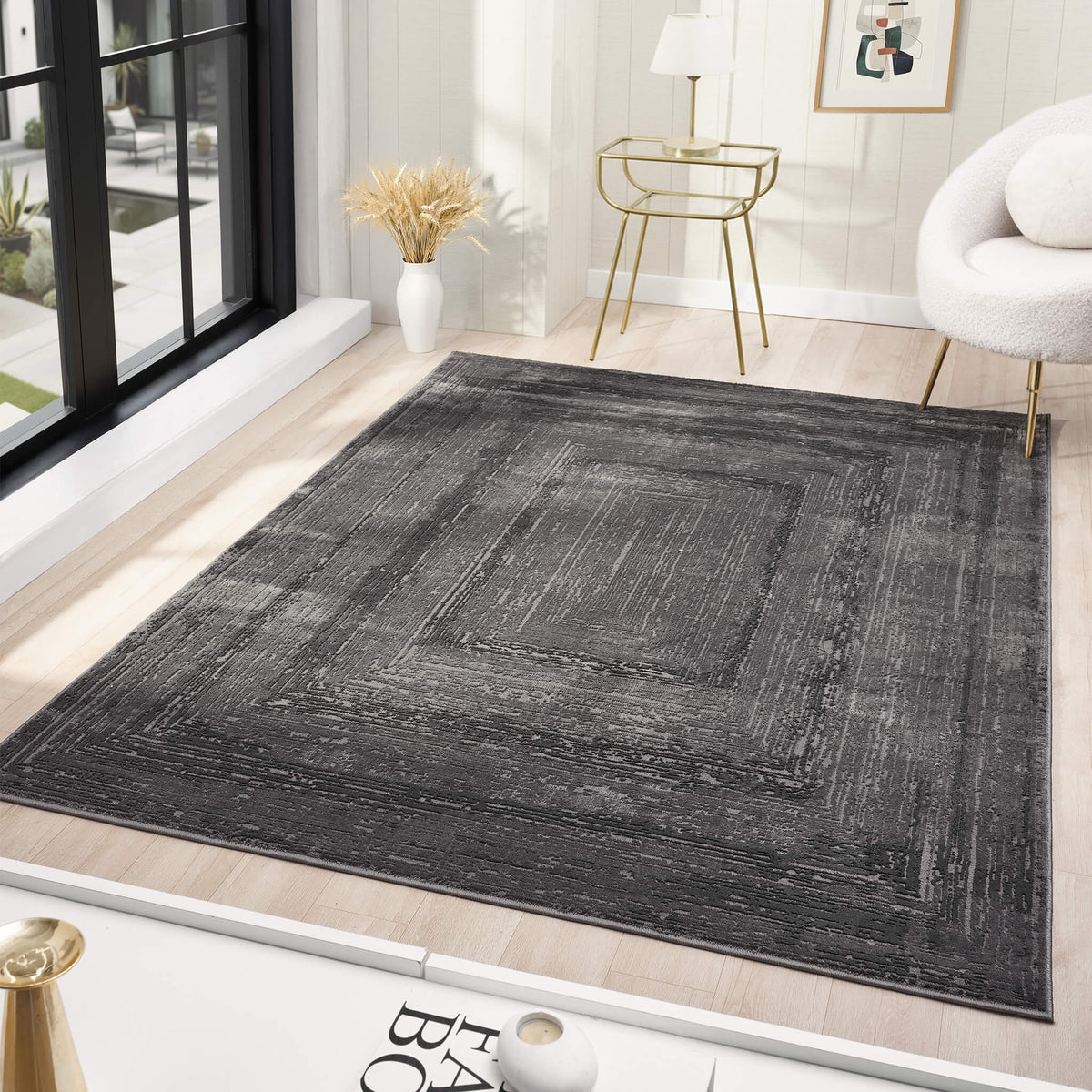 Fortune 771 Dk.Grey Modern Rug
