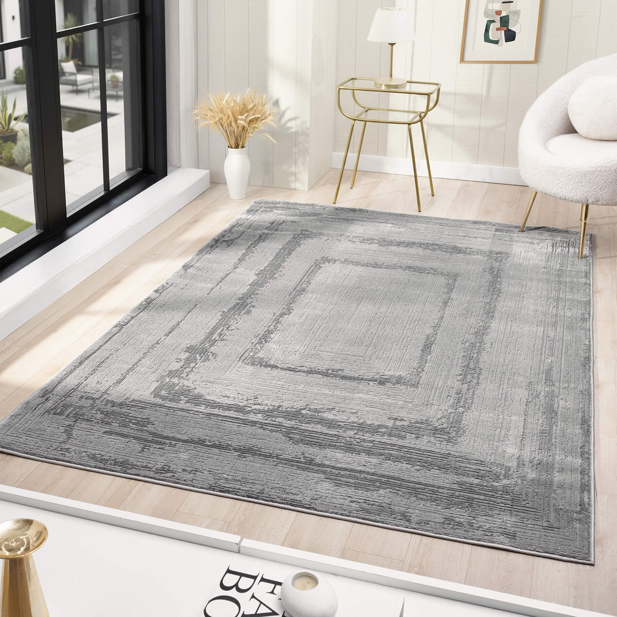 Fortune 771 Grey Modern Rug