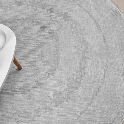 Fortune 771 Lt.Grey Modern Round Rug