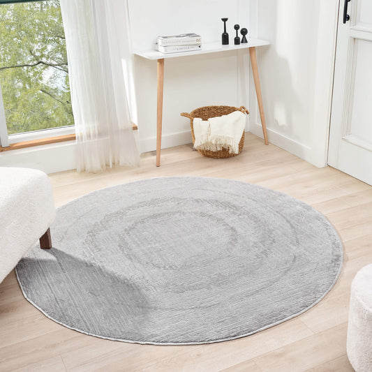 Fortune 771 Lt.Grey Modern Round Rug